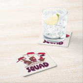 Erdnüsse | Baseball Squad Rechteckiger Pappuntersetzer (Vor Ort)