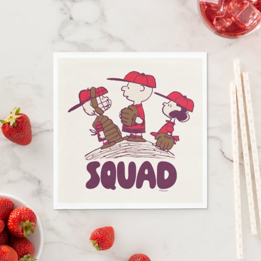 Erdnüsse | Baseball Squad Serviette (Beispiel)