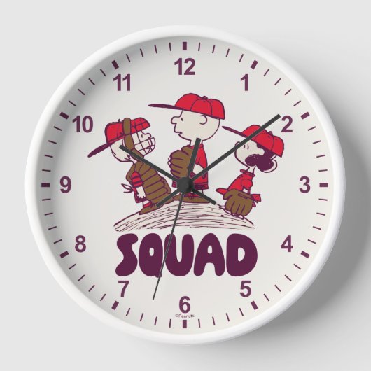 Erdnüsse | Baseball Squad Uhr (Vorderseite)