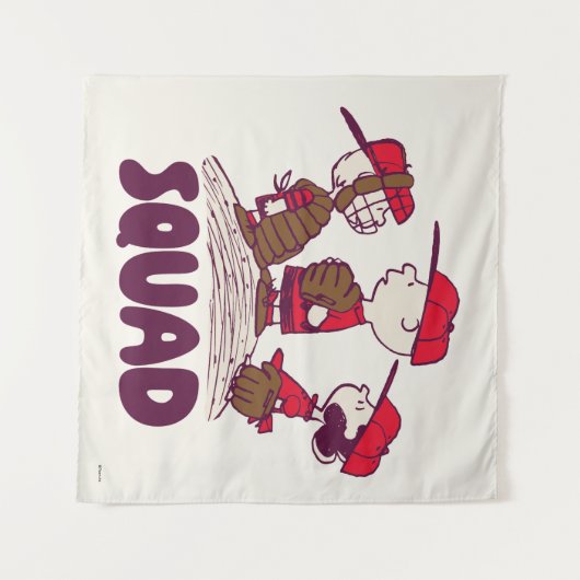 Erdnüsse | Baseball Squad Wandteppich (Vorderseite (Horizontal))