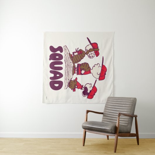 Erdnüsse | Baseball Squad Wandteppich (Beispiel (Horizontal))