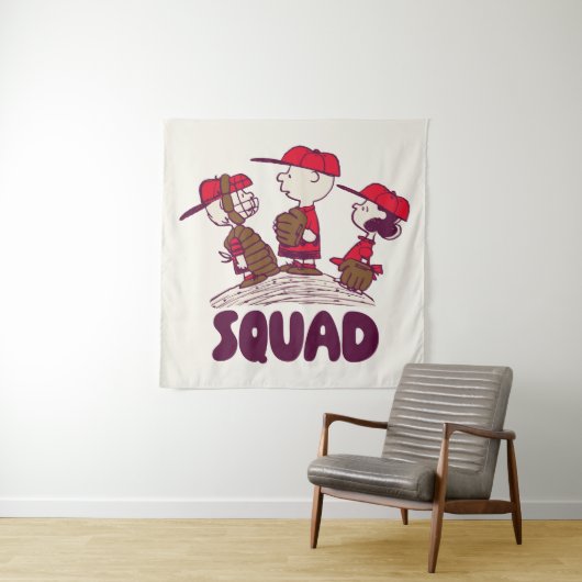 Erdnüsse | Baseball Squad Wandteppich (Beispiel)