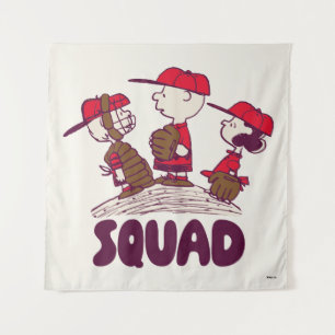 Erdnüsse   Baseball Squad Wandteppich