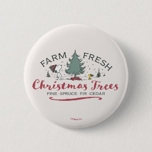 Erdnüsse Bauernhof Frische Weihnachtsbaumen Button