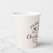 Erdnüsse | Bauernhof Frische Weihnachtsbaumen Pappbecher (Vorderseite)