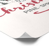 Erdnüsse | Bauernhof Frische Weihnachtsbaumen Poster (Ecke)