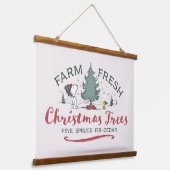 Erdnüsse | Bauernhof Frische Weihnachtsbaumen Wandteppich Mit Holzrahmen (Gewinkelt)