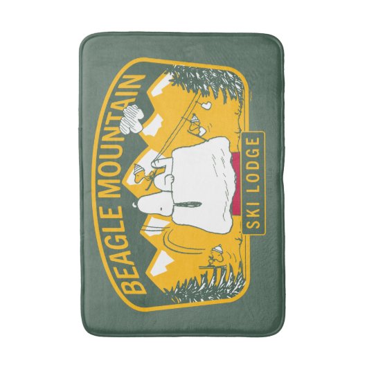 Erdnüsse | Beagle Skilodge Badematte (Vorderseite Vertikal)