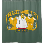 Erdnüsse | Beagle Skilodge Duschvorhang (Vorderseite)