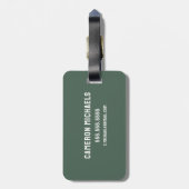 Erdnüsse | Beagle Skilodge Gepäckanhänger (Rückseite vertikal)