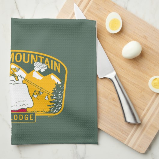 Erdnüsse | Beagle Skilodge Geschirrtuch (Viertel Falte)