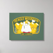 Erdnüsse | Beagle Skilodge Leinwanddruck (Vorderseite)