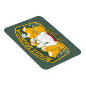 Erdnüsse | Beagle Skilodge Magnet (Rechte Seite)