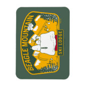 Erdnüsse | Beagle Skilodge Magnet (Vertikal)