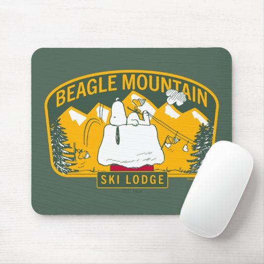 Erdnüsse | Beagle Skilodge Mousepad (Mit Mouse)