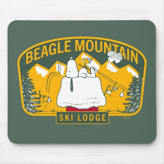 Erdnüsse | Beagle Skilodge Mousepad (Vorne)