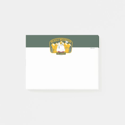 Erdnüsse | Beagle Skilodge Post-it Klebezettel (Vorderseite)