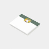 Erdnüsse | Beagle Skilodge Post-it Klebezettel (angewinkelt)