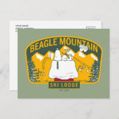 Erdnüsse | Beagle Skilodge Postkarte (Vorne/Hinten)