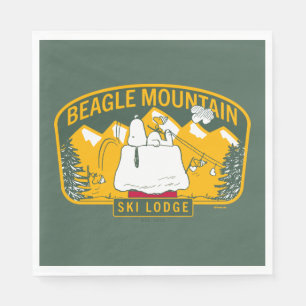 Erdnüsse Beagle Skilodge Serviette