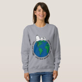 Erdnüsse | Behalt es sauber Behalte es grün Sweatshirt (Vorne ganz)