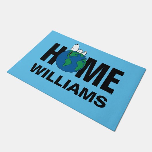 Erdnüsse | Behalt es sauber Behalten Es grün Perso Fußmatte (Schrägansicht)