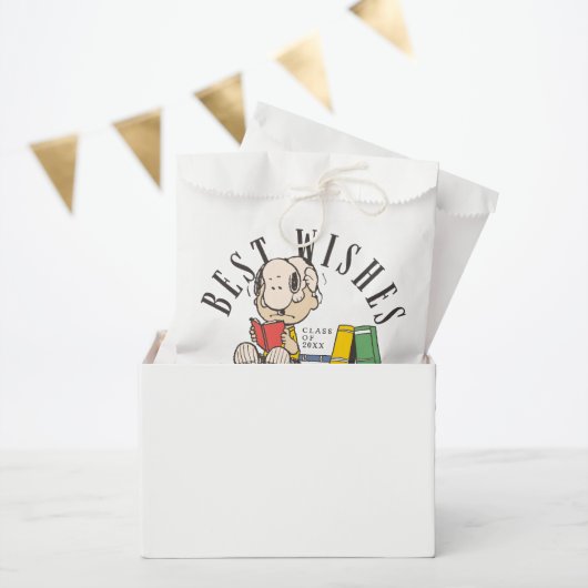 Erdnüsse Beste Wünsche Abschluss Snoopy Lesend Geschenktütchen (Party)