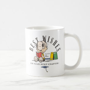 Erdnüsse Beste Wünsche Abschluss Snoopy Lesend Kaffeetasse