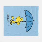 Erdnüsse | Blauer Waldstock Fleecedecke (Vorderseite (Horizontal))