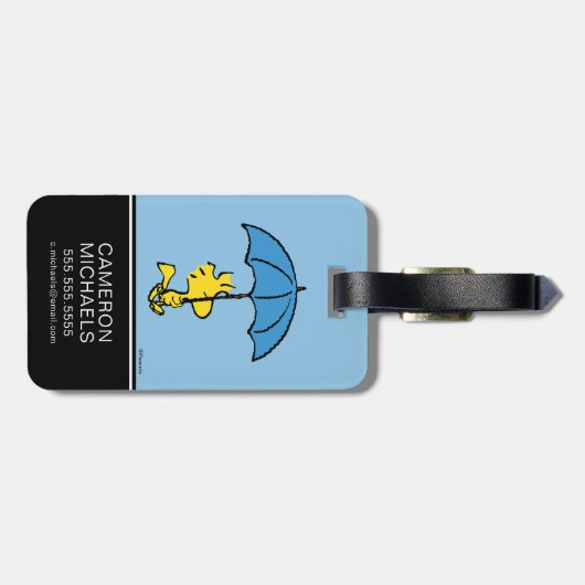 Erdnüsse | Blauer Waldstock Gepäckanhänger (Rückseite horizontal)