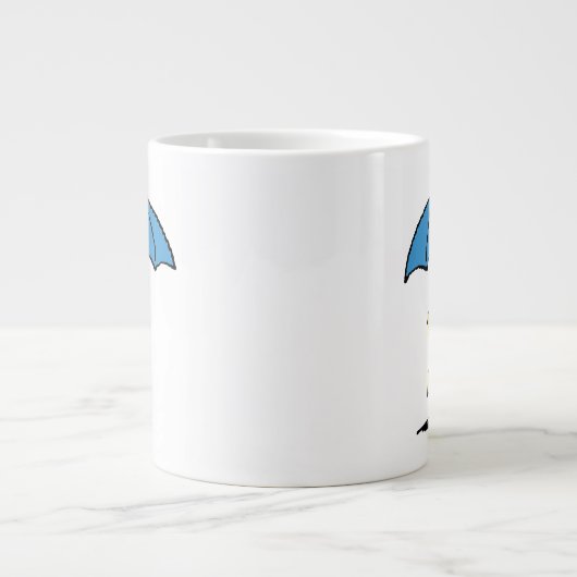 Erdnüsse | Blauer Waldstock Jumbo-Tasse (Vorderseite)