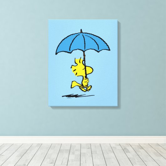 Erdnüsse | Blauer Waldstock Leinwanddruck (Insitu (Holzboden))