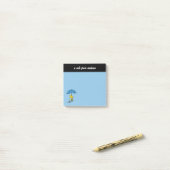 Erdnüsse | Blauer Waldstock Post-it Klebezettel (Auf Schreibtisch)