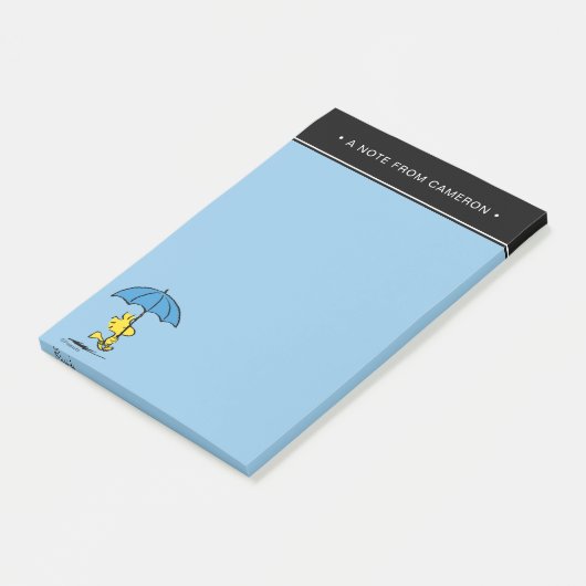 Erdnüsse | Blauer Waldstock Post-it Klebezettel (angewinkelt)