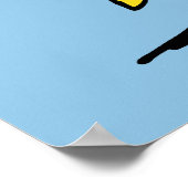 Erdnüsse | Blauer Waldstock Poster (Ecke)