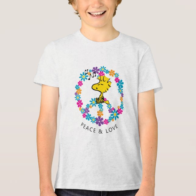 Erdnüsse | Blume Holz Tri-Blend Shirt (Vorderseite)
