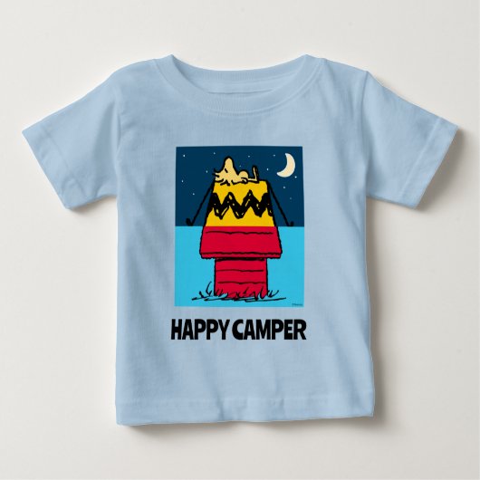 Erdnüsse | Camping aus Holz Baby T-shirt (Vorderseite)