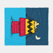 Erdnüsse | Camping aus Holz Fleecedecke (Vorderseite (Horizontal))