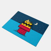 Erdnüsse | Camping aus Holz Fußmatte (Schrägansicht)