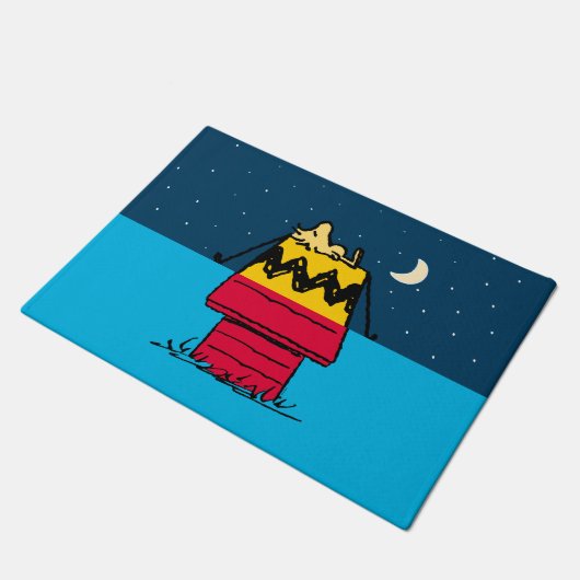 Erdnüsse | Camping aus Holz Fußmatte (Schrägansicht)