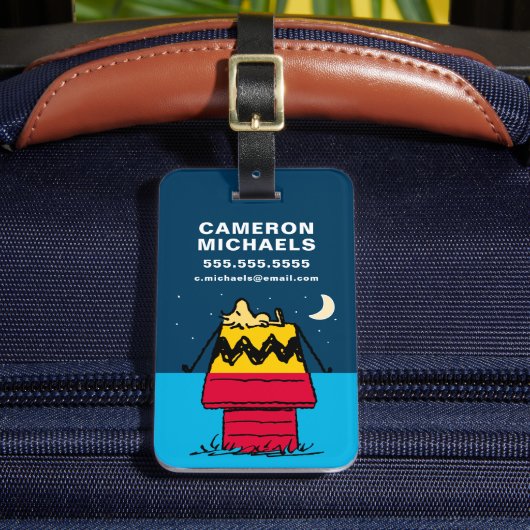 Erdnüsse | Camping aus Holz Gepäckanhänger (Vorderseite Insitu 2)