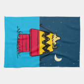 Erdnüsse | Camping aus Holz Geschirrtuch (Horizontal)