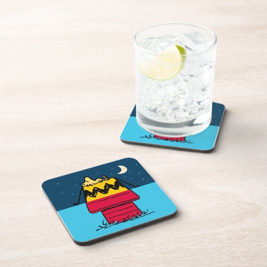 Erdnüsse | Camping aus Holz Getränkeuntersetzer (Rechte Seite)