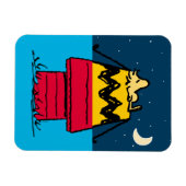 Erdnüsse | Camping aus Holz Magnet (Horizontal)