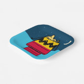 Erdnüsse | Camping aus Holz Pappteller (Gewinkelt)