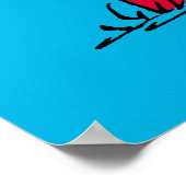 Erdnüsse | Camping aus Holz Poster (Ecke)