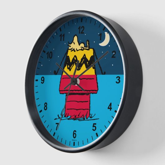 Erdnüsse | Camping aus Holz Uhr (Winkel)