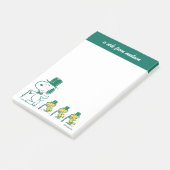 Erdnüsse | Candy Cane Süssen Post-it Klebezettel (angewinkelt)