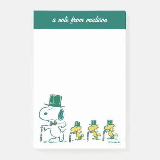 Erdnüsse | Candy Cane Süssen Post-it Klebezettel (Vorderseite)