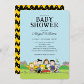 Erdnüsse | Charlie Brown and Gang Baby Shower Einladung (Vorne/Hinten)